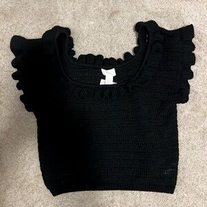 H and m cropped top